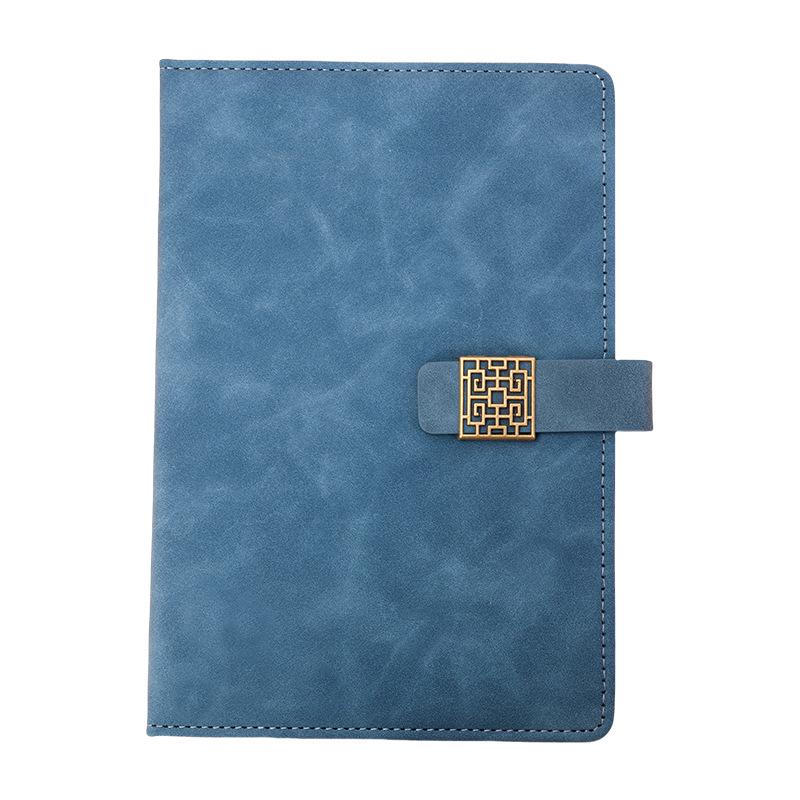 A5 PU Leather Multi-Color Flower Buckle Notebook - Business or Diary Use
