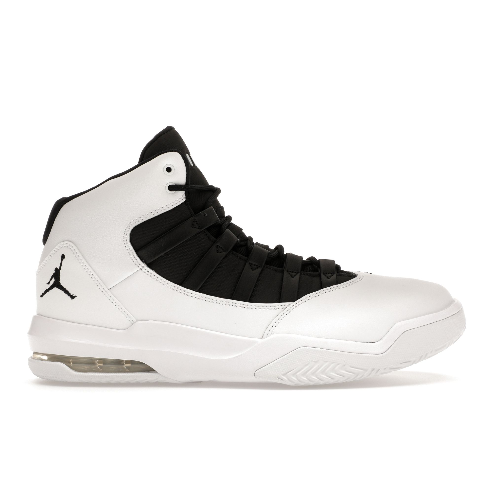 

Air Jordan Jordan Max Aura белые черные мужские кроссовки черно-черные AQ9084-100