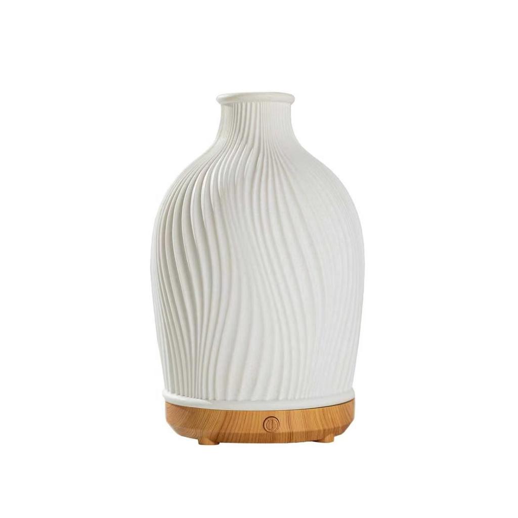 Smart Ultrasonic Wood Grain Aromatherapy Humidifier & Incense Burner