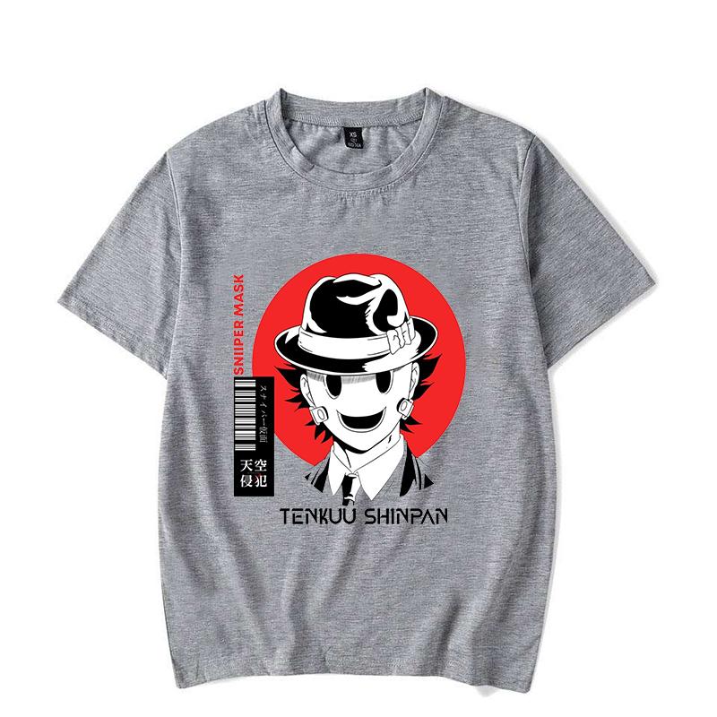 New Anime High-Rise Invasion Printed T-Shirts Women Men Short Sleeve Funny Round Neck Tee Shirt Casual Summer Tops