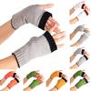 Soft Kid Winter Glove Half-finger Knit Color Matching Mitten for Winter Supplies