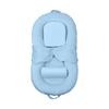 Foldable newborn baby bed-in-a-bed with incline, summer anti-pressure device, baby head support to prevent choking, portable soothing sleeping pad