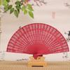 8-inch Colorful Scented Sandalwood Folding Fan - Imitation Sandalwood Gift Fan 