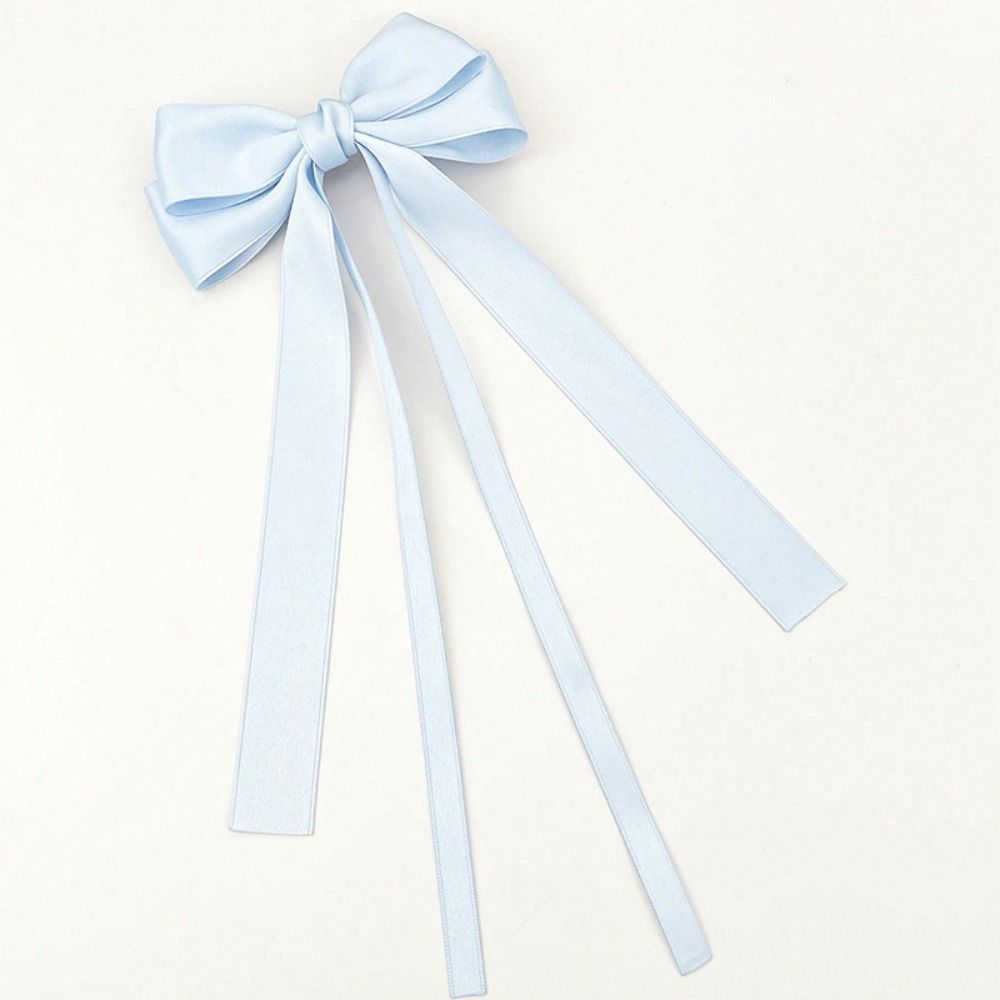 

Bow knot Long Ribbon Hairpins Colorful Bow Ribbon Hair Clips Fashion Bow Hair Clip Girls синій