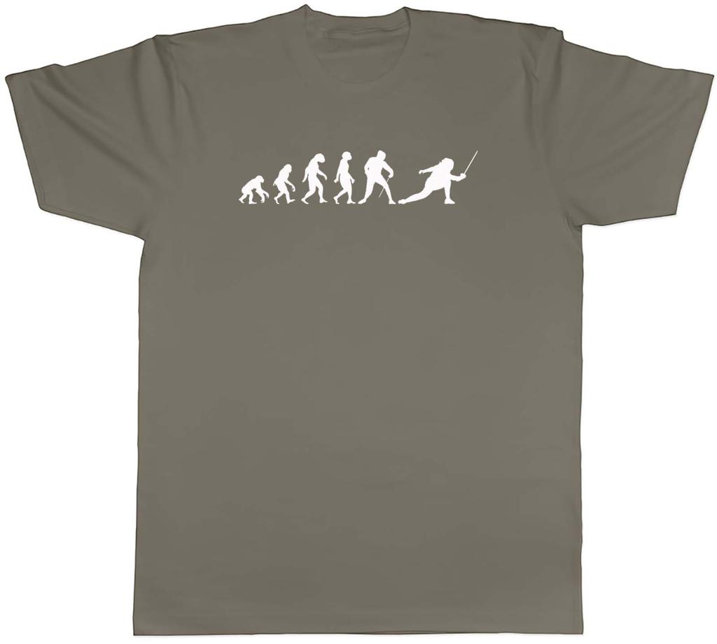Evolution of Fencing Unisexs Unisex TShirt Tee