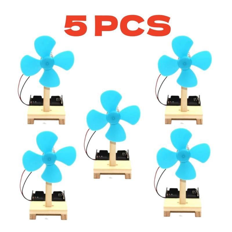 DIY Technology Small Maker Invention Physics Experiment Small Electric Fan Handmade Material Assembly Puzzle Toy Gift