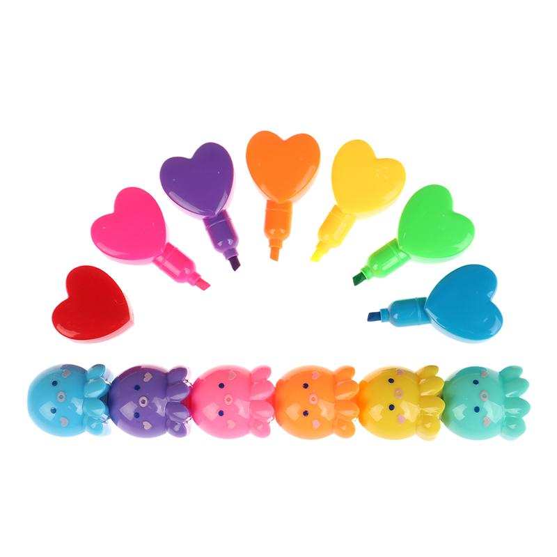 Creative Cat Claw Bear Shape Highlighter Can Be Separated Wide Pen Thick Pen