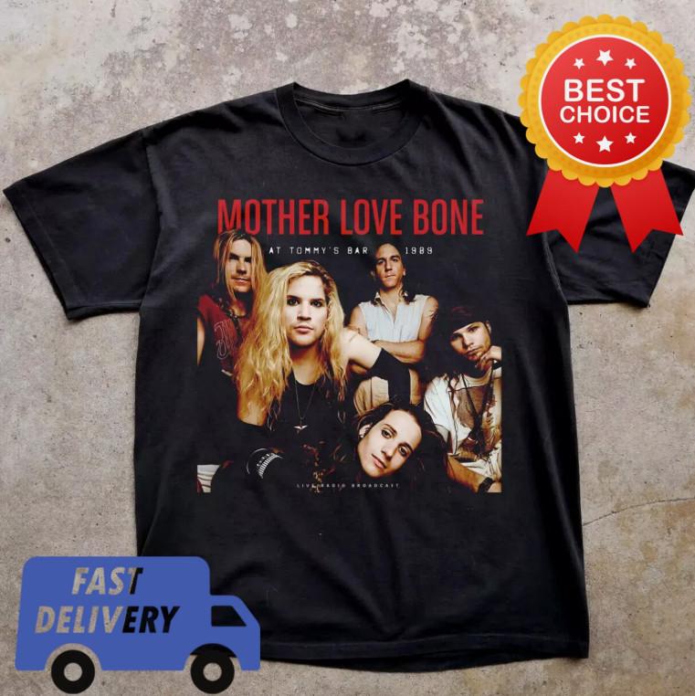 

Collection Mother Love Bone 1989 TShirt Black All Size Unisex T-Shirt XXXL