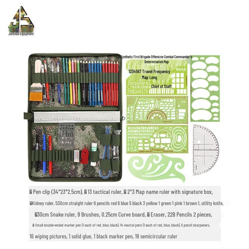 Junshuo 175 Tactical Map Plotting Tool Kit