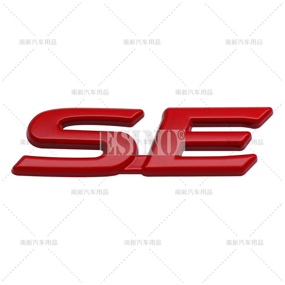 Car Styling 3D SE Car Metal Alloy RearTrunk Fender Adhesive Badge Body Tailgate Displaceme Emblem For Toyota Sienna