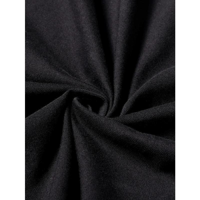 Europäische Größen Herren Schwarzes T-Shirt mit "I Love My Suit Cat" Cartoon-Muster - Lässig, Rundhals, Kurzarm, Normale Passform, Geeignet für Alle Jahreszeiten