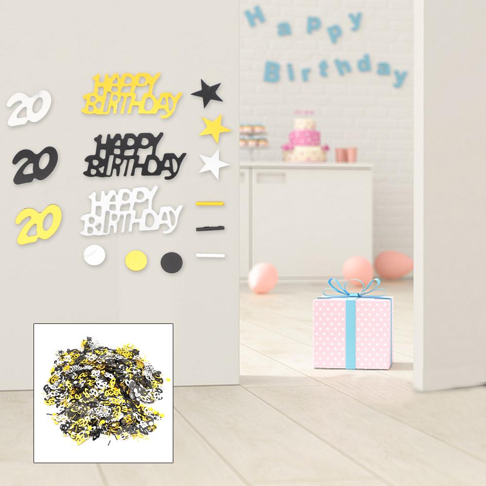 1500pcs Birthday Numbers Table Confetti Decoration Supplies for Birthday Anniversary Party (20)
