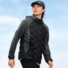 Skechers Windproof Warm Lightweight Fitted Woven Solid Color Spliced Hooded Short Down Jacket Men Jackets P425M141-0018