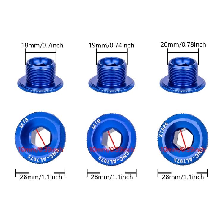 Bicycles Crank Caps Cover Bikes Crankset Arm Fixing Bolts Aluminum Alloy Bike Crank Screw Bicycles Crankset Screw Caps
