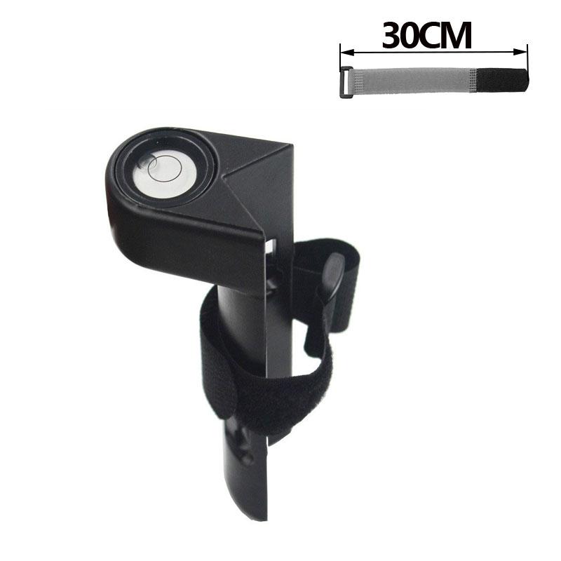 Right-angle Spirit Level Bubble Assembly Strap Buckle Optical Portable Leveler for Centering Rod Carbon Fiber Pole