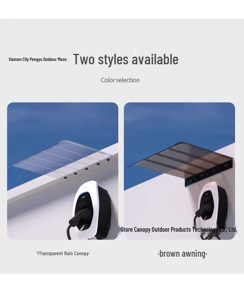 PC Invisible Rain Canopy Polycarbonate Sun Shade for Balcony Window or Electrical Box
