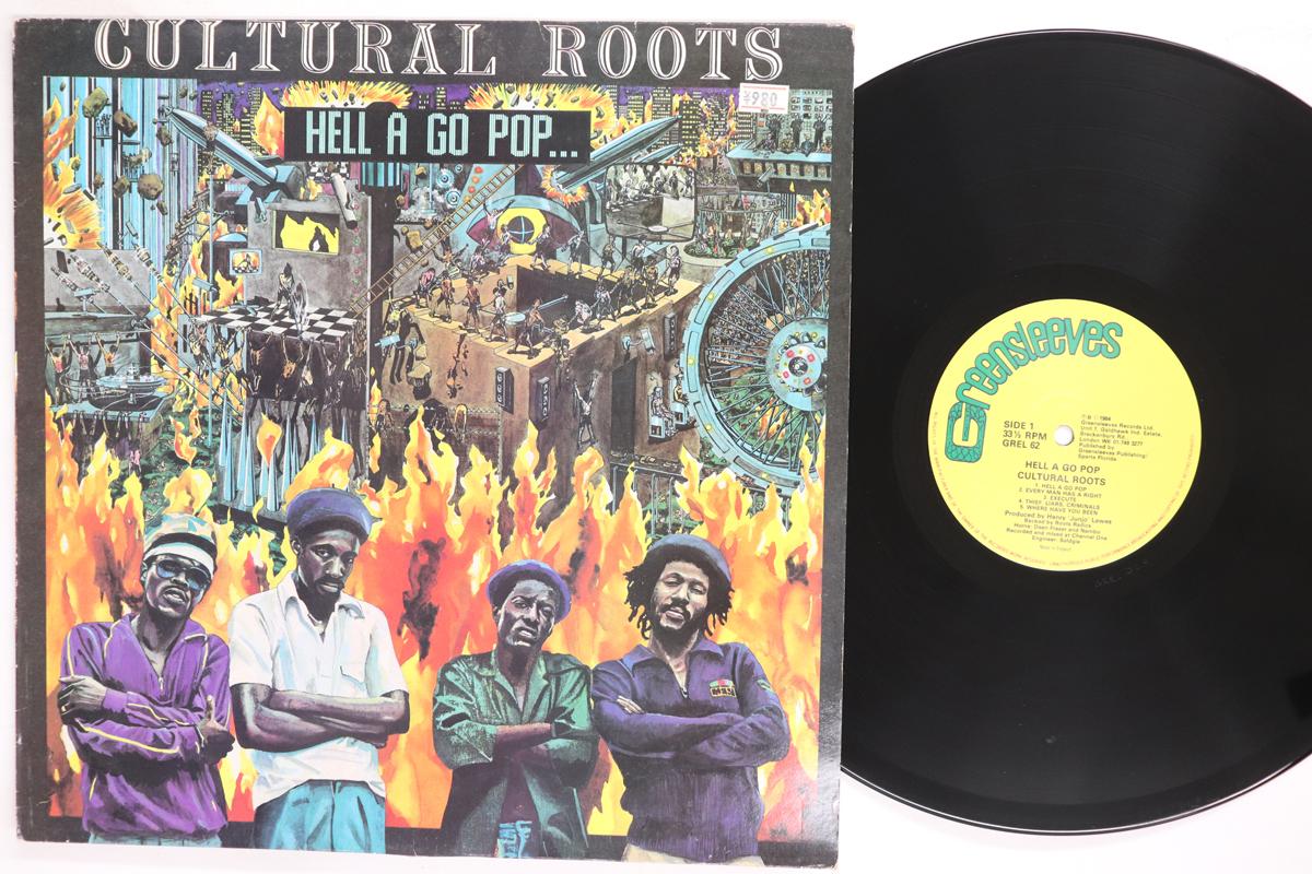 

LP Record CULTURAL ROOTS Hell A Go Pop GREL62 Greensleeves Re 1984 UK Reggae Ska Dub Used