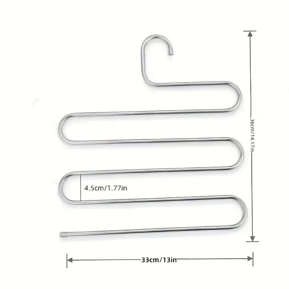 Durable Metal Space-Saving Multi-Layer Pants Hanger Ideal for Suits, Jackets & Tops, - Perfect Closet Organizer, Drying Rack
