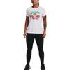 Under Armour Letter Logo Loose Fit Training T-Shirt Women Tops White 1372618-100