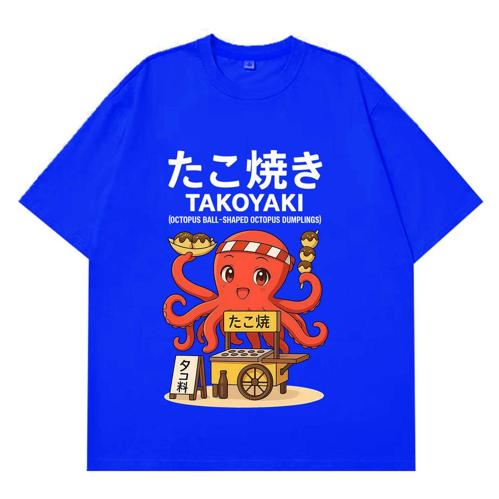 Funny Japanese Osaka Dotonbori Drunken Octopus Vintage T Shirts Unisex Unisex Casual Fashion 100 Cotton Short Sleeve Loose Tshirt