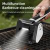 DYS Kabellose Elektrische Grillbürste, Borstenfreie BBQ-Reinigungsbürste mit Rolle, Wiederaufladbarer Edelstahl-Rostschaber für Außenroste