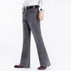 Men's Denim Flared Jeans Men's Mid Rise Stretch Light Blue Jeans