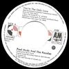 7inch Record PAUL HYDE & THE PAYOLAS - You're The Only Love AM682 A&M 1985 Canada Rock Used