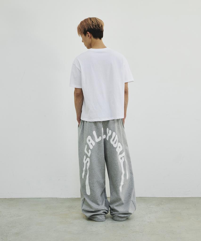 SCALLYWAG Summer Melting Lettering Sweatpants [Grey]