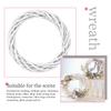 Christmas Rattan Ring White Wreath Garland Hanging Wreath Wicker Door 10-30CM