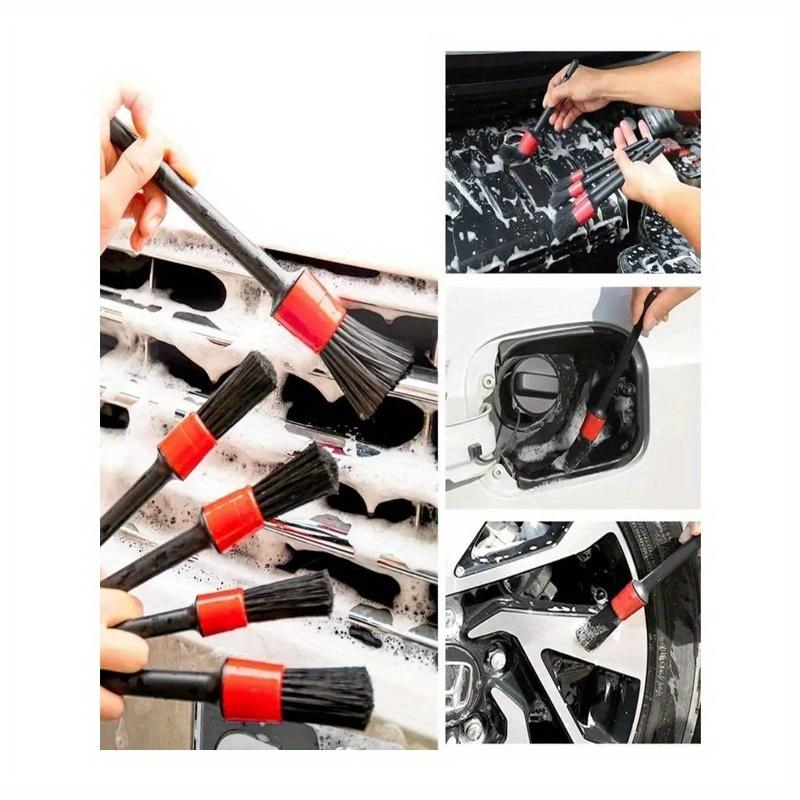 14 szt. Zestaw szczotek do czyszczenia samochodu, zawiera szczotkę do detali, szczotkę do kół, rękawicę do mycia samochodu, gąbkę, aplikator do wosku