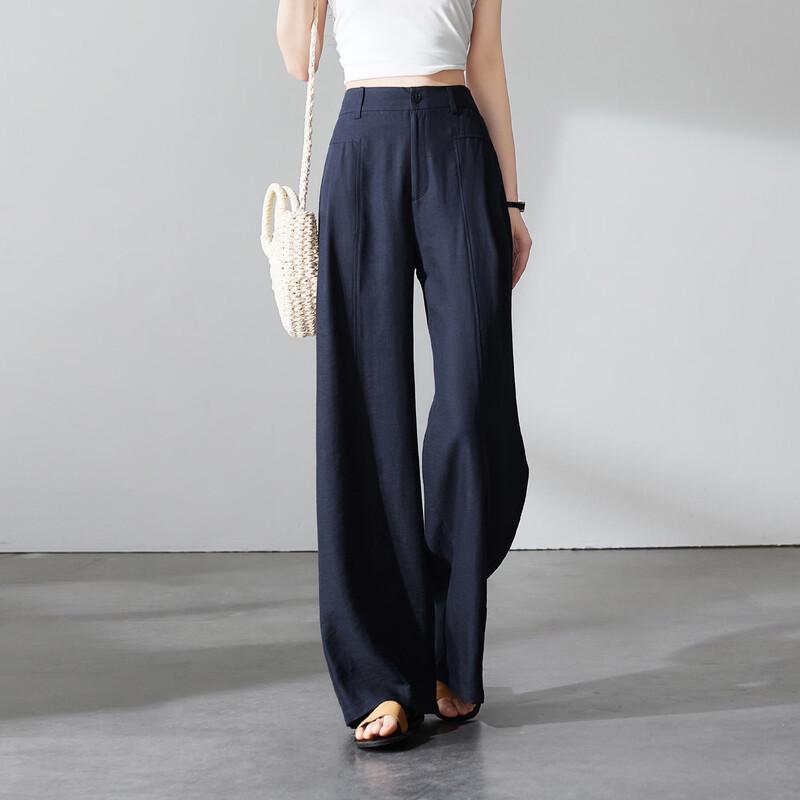 SOFSIL 2026 Summer High-Waisted Wide-Leg Pants 30/XXL