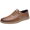 Men's Shoes Spring Trend Versatile One-pedal Lazy Business Casual Leather Shoes Soft Sole Dad Driving Shoes