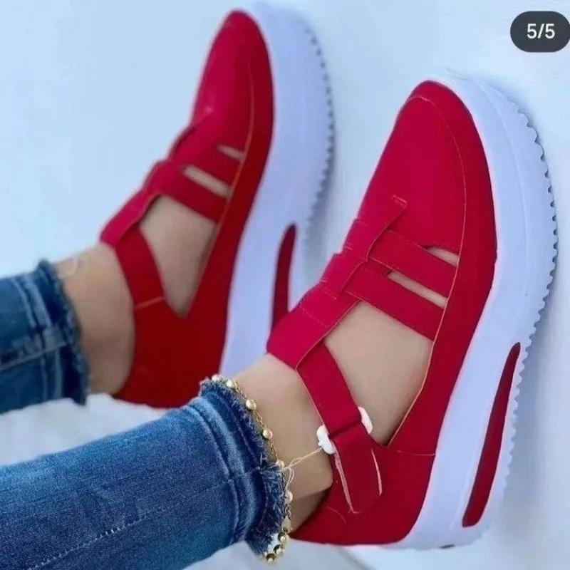 Fashion Women Shoes Sneakers Canvas Shoe Female Casual Woman Tennis Sport Sandals Summer Platform Hollow Out Ladies