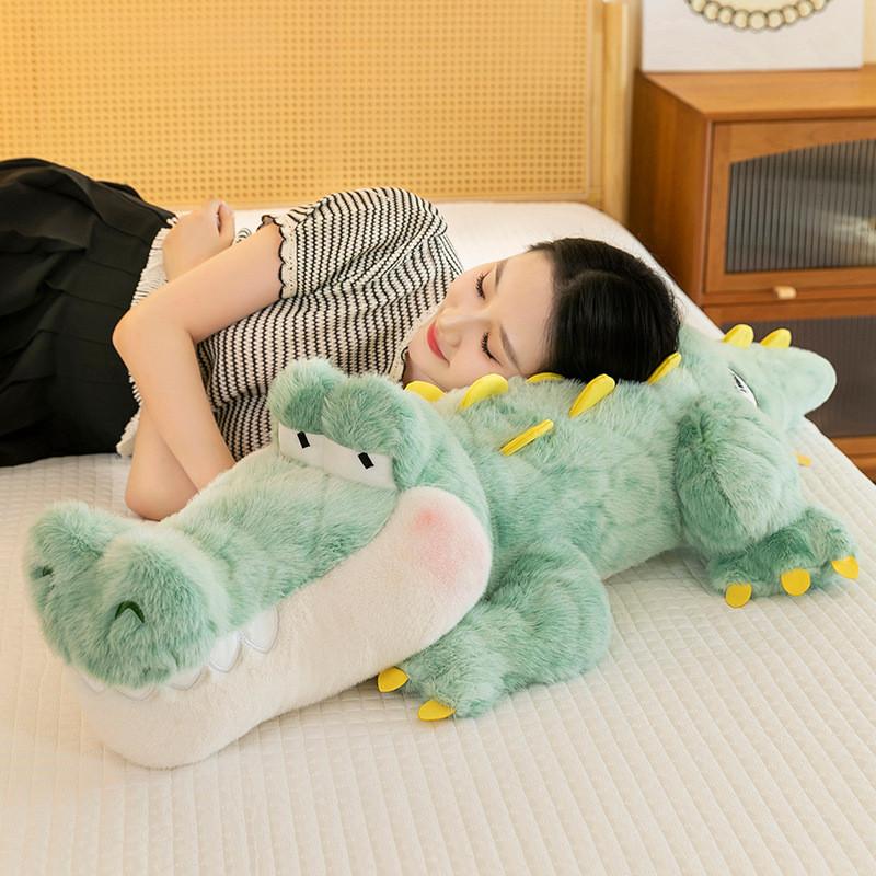 Plush Crocodile Cartoon Doll With Pp Cotton Filling For Children Sleep Gift