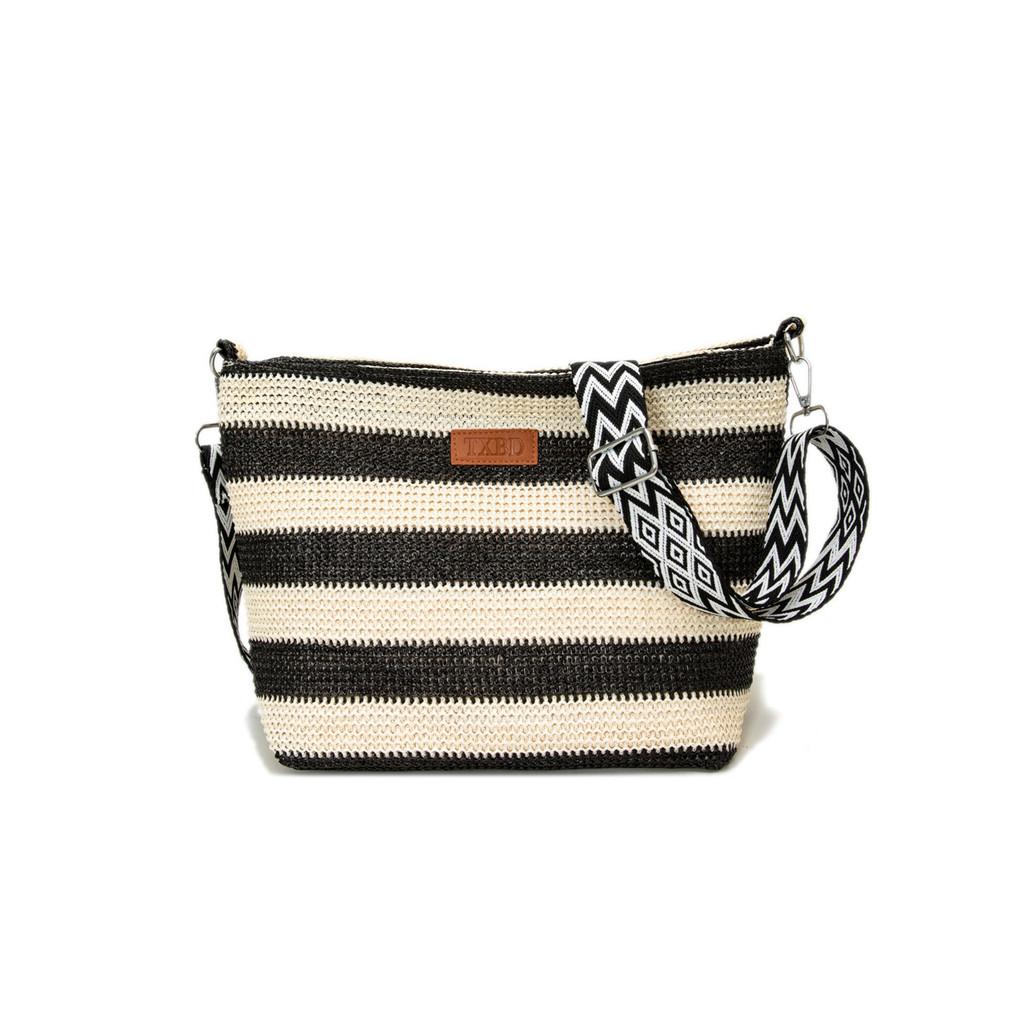IELGY Ladies Messenger Bag Seaside Vacation Straw Bucket Bag