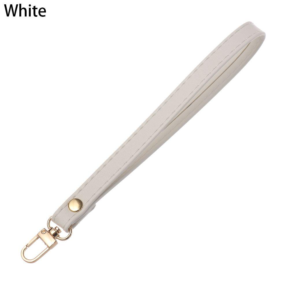 Metal Bag Wrist Strap Key Belt Wallet Strap Belt Waterproof Handbag Straps PU Leather