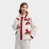Fila CNY Fashionable Personality Trendy Classic Retro Casual Versatile Comfortable Warm Loose Knit Cardigan Blush Sweater Women Sweater F11W619417FWT