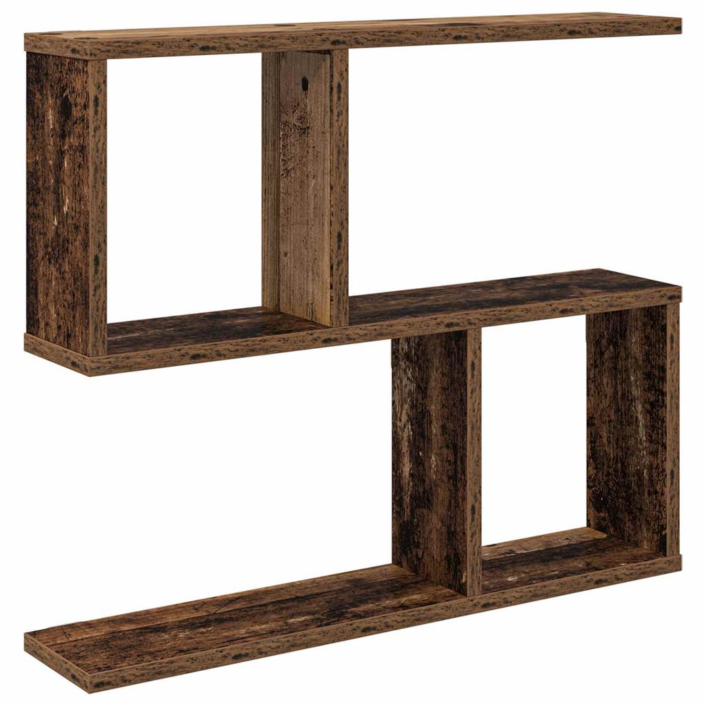 Wall Shelf Reclaimed Wood 60 x 12 x 50.5 cm Engineered Wood
