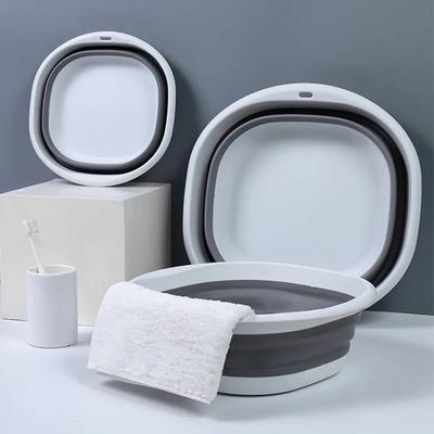 Foldable Silicone Washbasin Portable Washbasin Bathroom Hanging Folding Basin Bathroom Kitchen Accessories Cleaning Tool