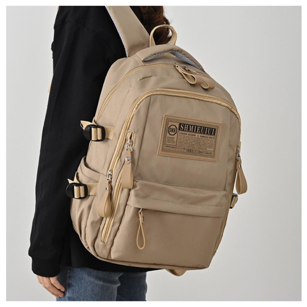 New large-capacity letter backpack trendy unisex lightweight backpack