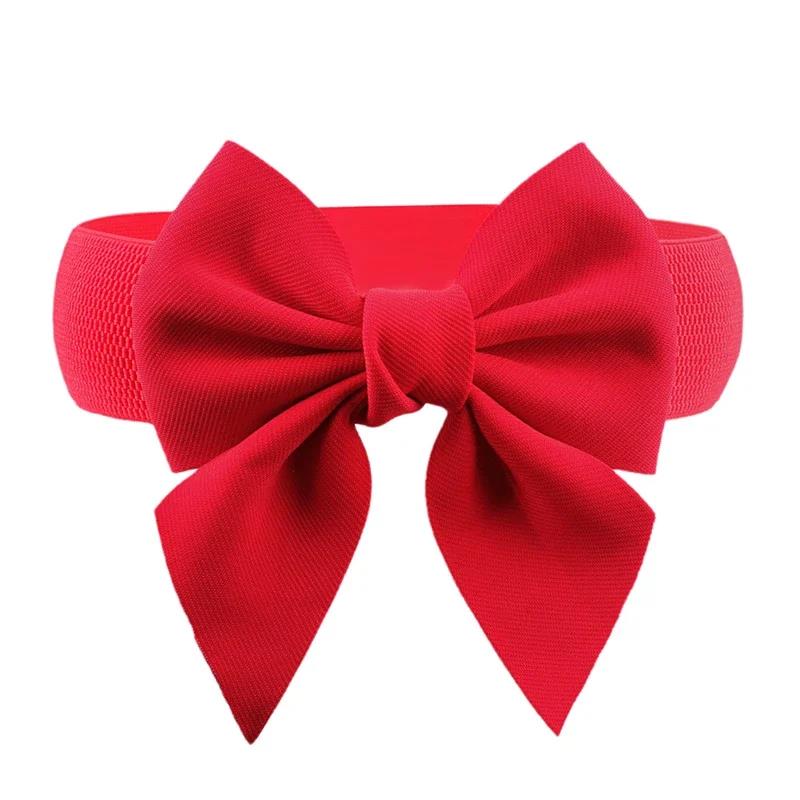 

Практичный пояс-бант Эластичный широкий пояс-стрейч для аксессуаров для одежды для девочек, женского платья 60CM