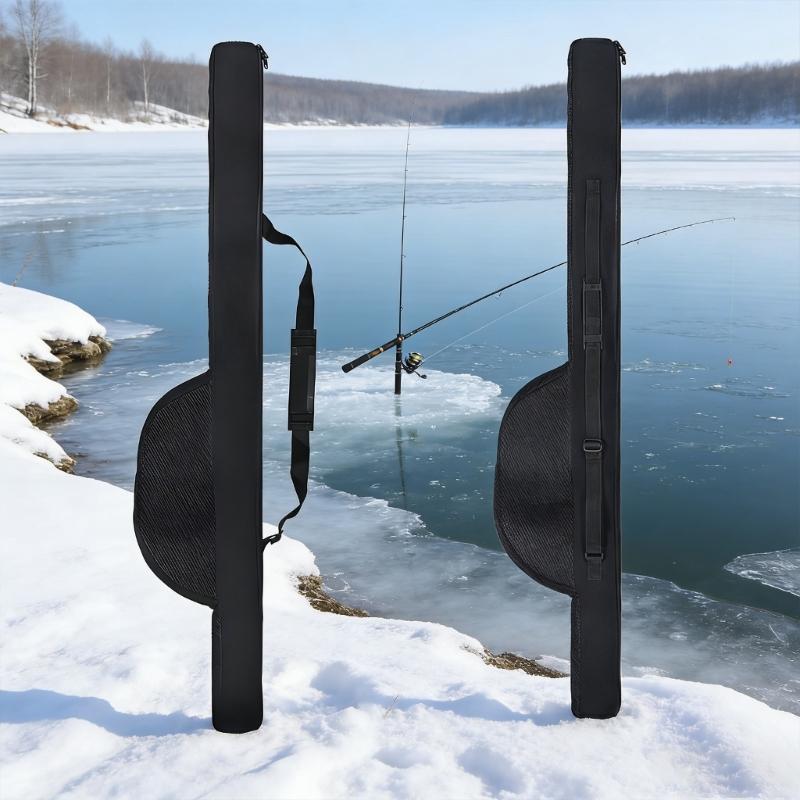 105/118/128cm Nylon Fishing Rod Bag with Shoulder Strap For Easy Transport And Outdoor Fishing Adventure