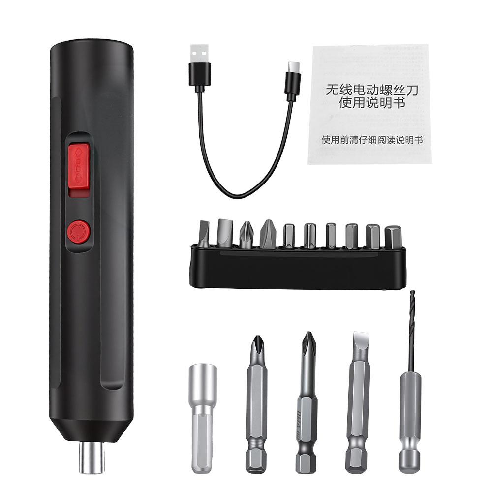Cordless Electric Screwdriver USB Rechargeable Wireless Impact Drill Portable Screw Driver Repair Hand Tool