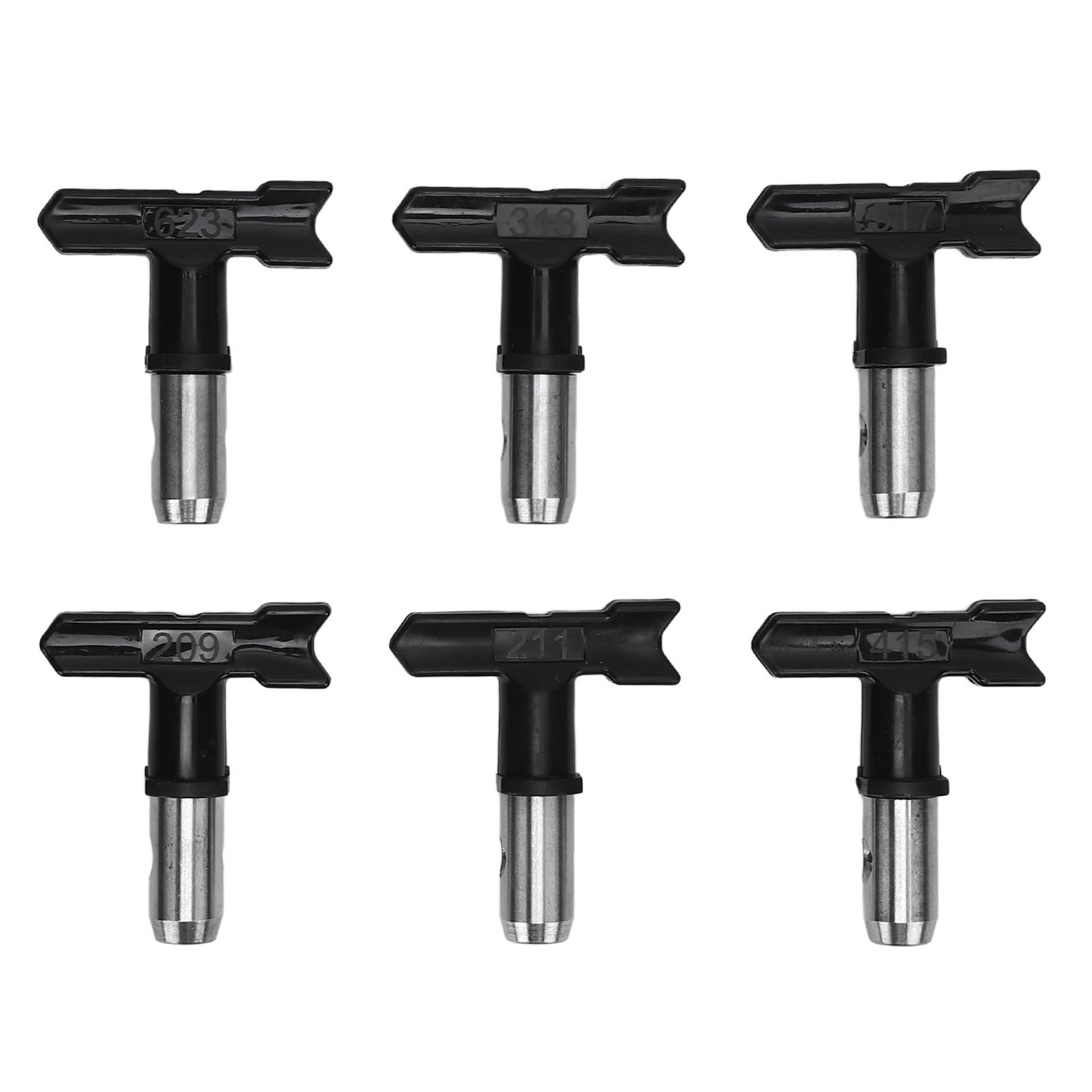 

Airless Spray Nozzles Set 209 211 313 415 517 623 Airless Paint Spray Machine Nozzle Tips for Home Decoration