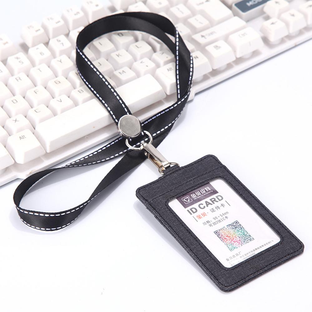 Wallet Coin Bag Lanyards ID Badge Holder Credit Card Holder Strap Card holder Protect Cover Bag