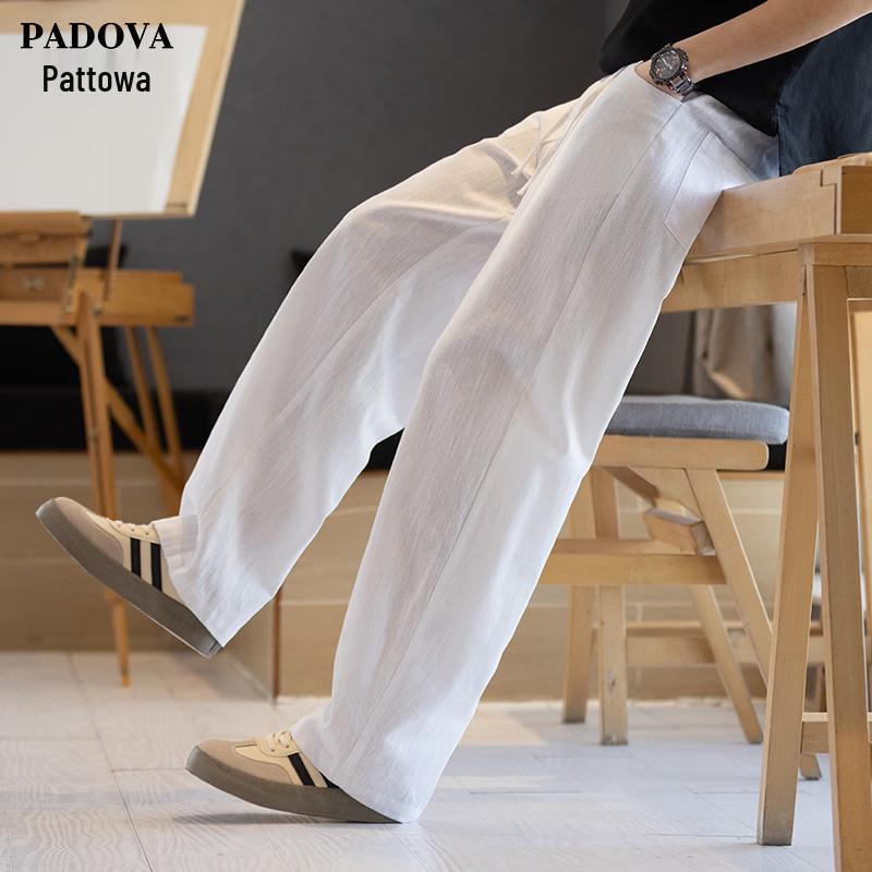 

Мужские повседневные брюки Patova из смесовой хлопково-льняной ткани прямого кроя 3XL