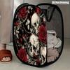 1Pcs Halloween Series 4 Pop-Up Laundry Hamper Expandable Mesh Hamper Basket for Room Bedroom Bathroom Organization Contemporary Storage