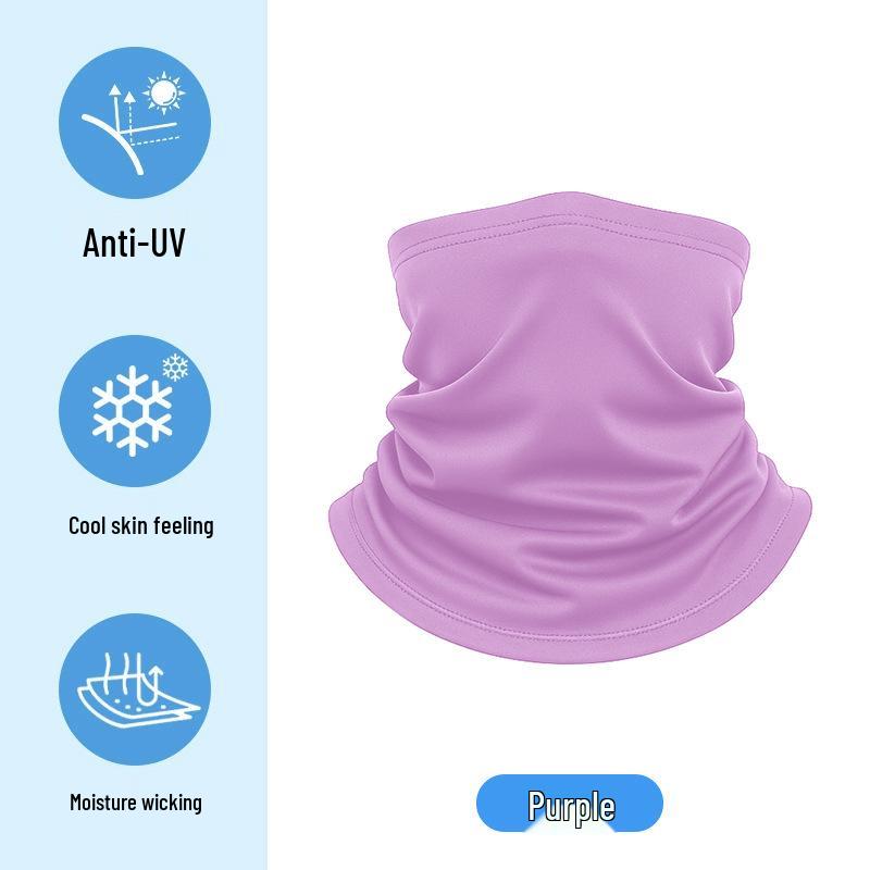 Dětský letní kreslený nákrčník z ledového hedvábí - UV ochrana a multifunkční šátek na hlavu pro cyklistiku