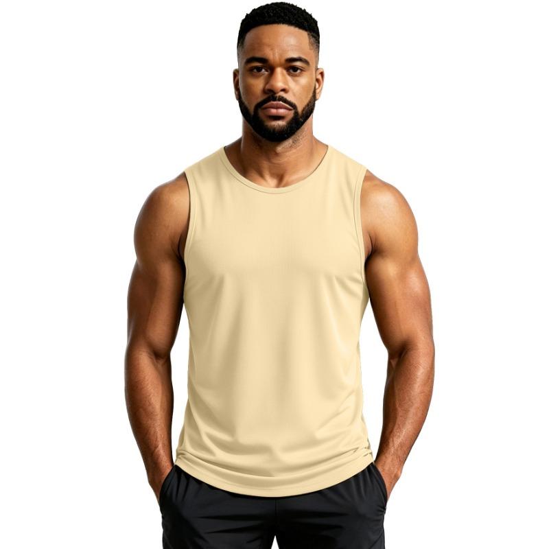 Men S Sleeveless Workout Tank Top Summer Breathable Quick Dry