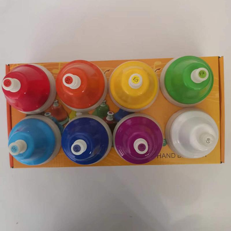 

Красочные сенсорные часы, набор ударных инструментов Orff, колокольчик на 8 нот, детская музыкальная игрушка, красивый рождественский подарок